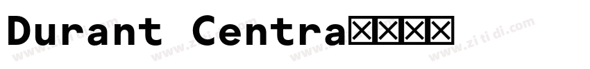 Durant Centra字体转换